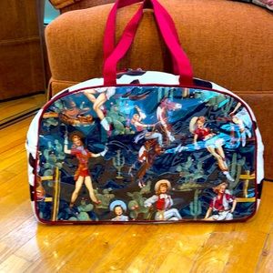 Atenti Cowgirl Black Overnighter Bag